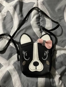 Girls Women Cute Black Dog Design Small Shoulder Purse(Bag) Crossbody - Picture 1 of 3