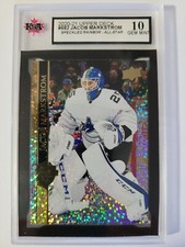 Jacob Markstrom 2020-21 ALL-STAR SPECKLED Hockey Card KSA Graded 10!!