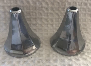 Antique Victorian Art Deco Period Bath Bathroom Faucet Covers by Wallace Burg Co - Picture 1 of 8