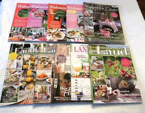 10 x Zeitschriften- Wohnen und Garten- mein schönes Landhaus-Deko- Wohnen - Bild 1 von 12