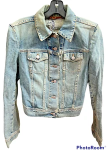 RICHMOND DENIM JEANS JACKE "IN RICH WE TRUST" AUS ITALIEN - IT 40 - US 8 - Bild 1 von 7