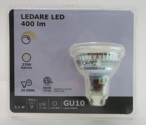 Ikea Ledare LED 400 lm GU10 5.3 Watt 2700 Kelvin Warm White Lamp Bulb LED1708R5 - Picture 1 of 11