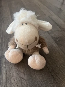 Peluche Algodón Oveja Juguete Suave Regalo Peluche Juguete Marrón Blanco - Imagen 1 de 5