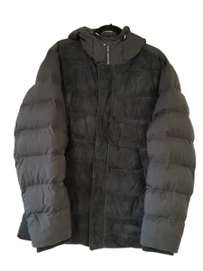Herno Herren Leder Front/Polyurethan Puffer Style Jacke Gr. 44 (UK)(14) - Bild 1 von 14