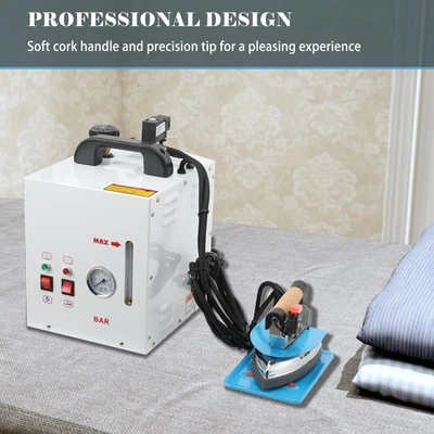 Caldera de plancha eléctrica con cortina de vapor industrial de 5L con manómetro visual Foto 1 de 4