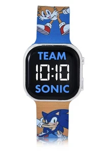 Reloj SonicUnisex Infantil LED con Estuche Cuadrado y Correa Silicona Estampada - Imagen 1 de 5