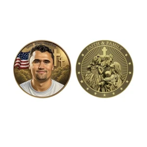Charlie Kirk Memorial Coin, Young Hero of US 1993-2025 Coin for Charlie's Fans - Picture 1 of 10