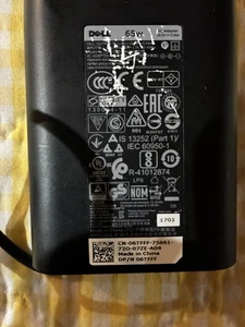 65 Watt AC Charger For Your Dell Laptop - Picture 1 of 4