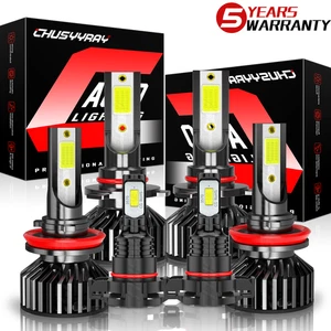 9005+H11+H16 LED Headlight High Low Fog Lights Bulbs for Dodge Charger 2011-2014 - Picture 1 of 24