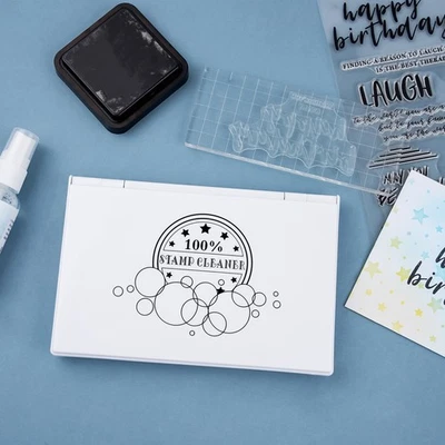 Double-Sided Stamp Scrubber for Clear/Rubber/Cling/Foam Stamps Craft Tools - Image 1 of 4