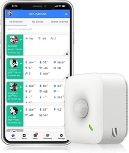 UBIBOT Motion Sensor MS1 Wireless + APP Email Alerts IFTT Alexa 2.4GhZ only UK - Picture 1 of 8