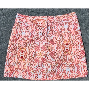 Adidas Golf Tenis Skort ClimaCool Performance Falda Rosa Naranja Geométrica talla 8 - Imagen 1 de 7