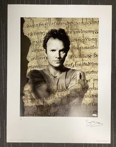 Sting signed Poster 24x32 Lithographie The Police Autogramm Musik LE 1429/1500 JSA - Bild 1 von 7