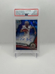 2023 Bowman U Chrome Sapphire Edition-Prospect Auto Emeka Egbuka (PSA 9) - Picture 1 of 2