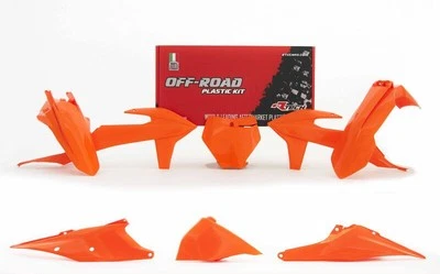 Kit plastiques RACETECH orange - KTM - Photo 1/2