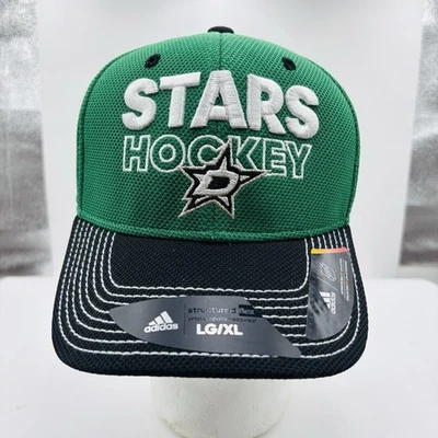 Dallas Stars Adidas Authentic NHL Headwear Collection Flex Size L/XL Hat Cap NEW - Image 1 of 4