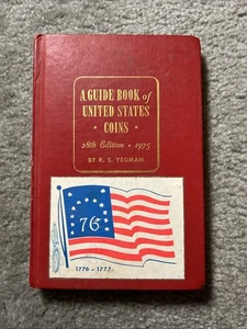 1975 GUIDE BOOK OF UNITED STATES COINS 28th EDITION "REDBOOK" BY R. S. YEOMAN - Picture 1 of 3