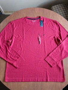 Nautica Nachtwäsche Herren rot Langarm Waffel Strick Lounging T-Shirt Gr. XL - Bild 1 von 21