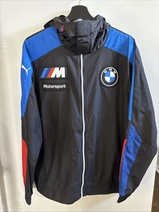 Chaqueta cortavientos con capucha y cremallera completa Puma BMW Motorsport para hombre talla mediana” - Imagen 1 de 8