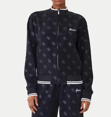 Sudadera Mujer Full Zip GUESS V5BQ01K1902 JBLK Negra - Imagen 1 de 3