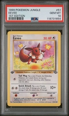 Eevee 1999 Pokemon Jungle #51 First Edition PSA 10 Gem Mint - Image 1 of 2