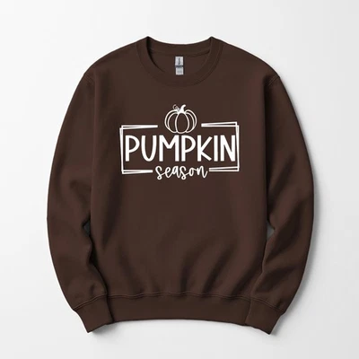 Pumpkin Season Sweatshirt Crewneck Unisex Fall Autumn Womens Mens Cute Fall Cozy - Image 1 of 4