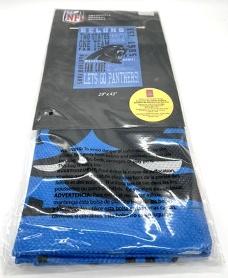Carolina Panthers Bandera en Relieve Doble Cara 29" x 43" NFL Equipo de Fútbol Deportes Foto 1 de 4