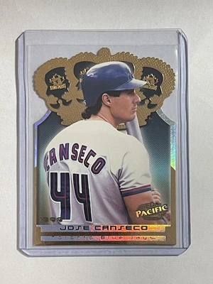Pacific #18 Jose Canseco 1999, troquelado corona dorada, Toronto Blue Jays Foto 1 de 2
