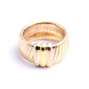 Cartier Tubogas Tri Color Ring in 18 Kt./ 750er GG WG RG Gr. 50 - Bild 1 von 7
