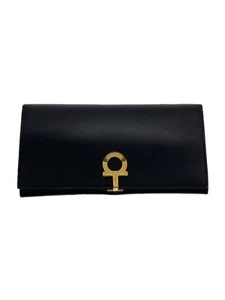 Salvatore Ferragamo Long Wallet - Black Jl-22 0120 - Picture 1 of 6
