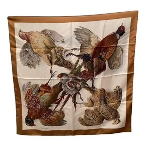 Hermès Scarf Belle Chasse 35” X 35” In. 100% Silk Vintage by Henri de Linares - Picture 1 of 15