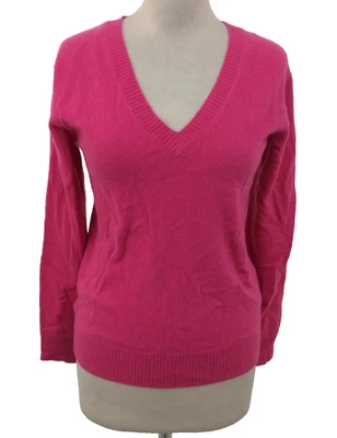 Autograph Women's Pure Cashmere Jumper Size XS Pink Knitwear V-neck New F1 - Image 1 of 4