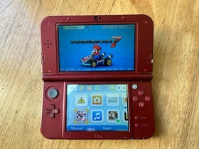 Nintendo 3DS XL  Handheld Red Gaming System Mario Kart