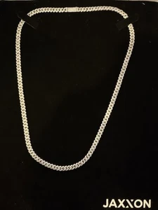 Iced Out Cuban Link Chain - 5mm Silver / 20’’ - Picture 1 of 3