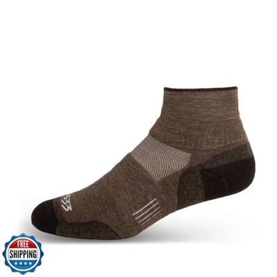 USA Made - Ankle Socks - All Season Lightweight - Trail Running Socks - Merin - Image 1 of 4