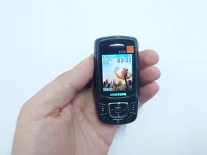 Samsung SGH E370 Black Unlocked Mobile Phone simple basic elders slide small - Picture 1 of 12