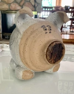 Vintage Piggy Bank Art Studio Pottery Signed Best 1979 - Picture 1 of 7