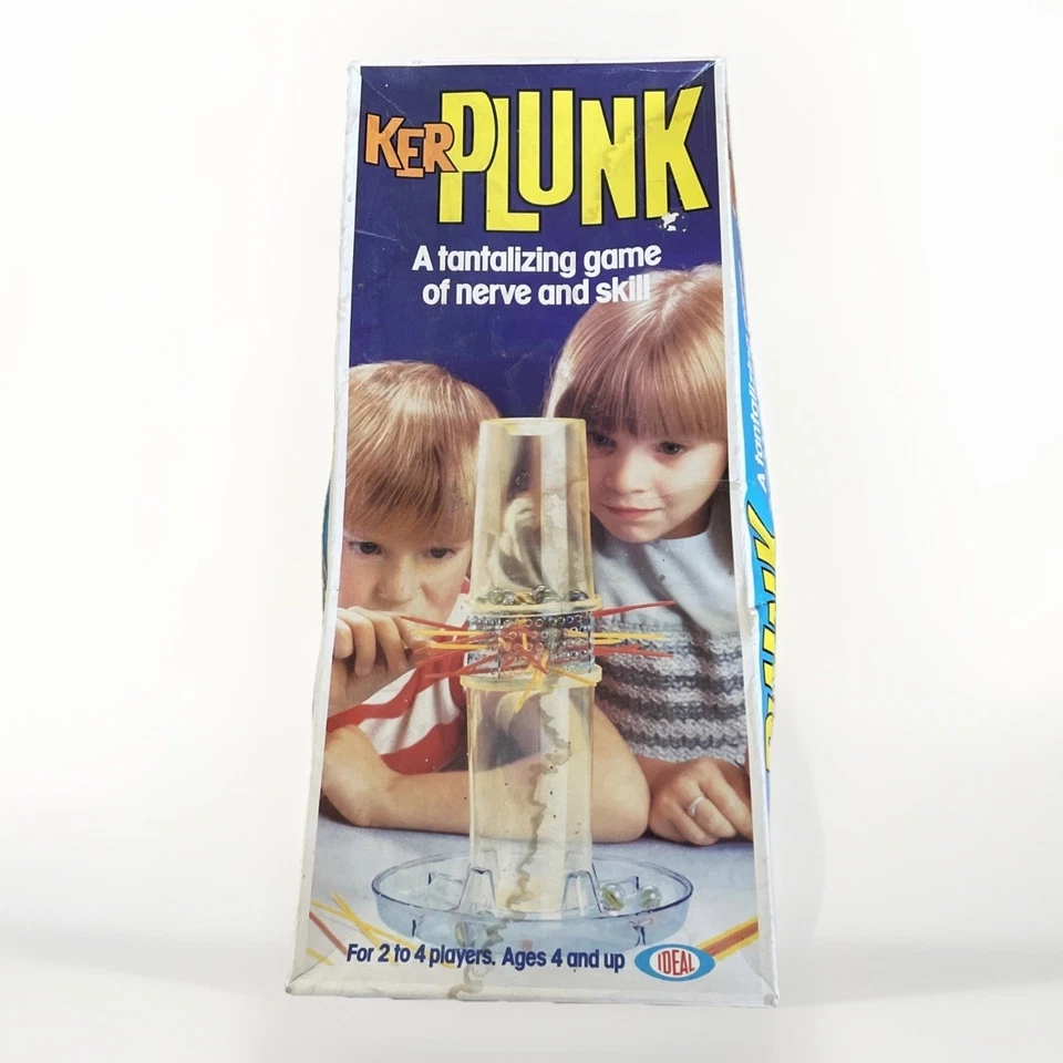 KerPlunk Family Game Complete Original Box  Made in England Vintage 1967 Ideal - Image 1 of 4