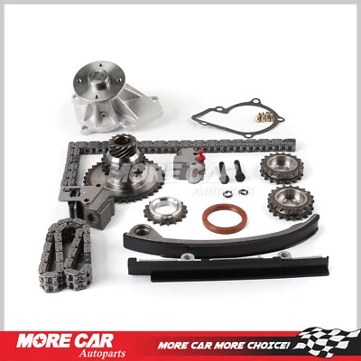 Kit de cadena de distribución con bomba de agua apta para motor Nissan 240SX 1991-1998 2,4 L KA24DE Foto 1 de 4