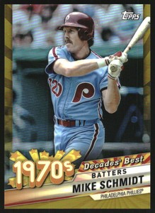 2020 Topps Decades' Best Chrome Series 2 Gold #DBC47 Mike Schmidt /50 