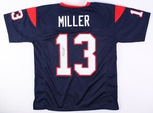 Braxton Miller Signed Houston Texans Jersey (JSA COA) Ohio State Stand Out W.R.