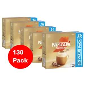 Nescafe Cappuccino Coffee Sachets 130 Pack - Picture 1 of 7