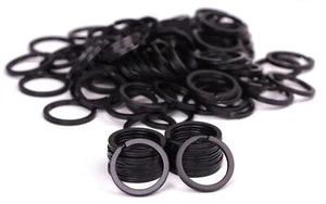 100PCS Black Metal Key Rings Bulk Flat Split Key Chain Part Connector Keyring... - Picture 1 of 5