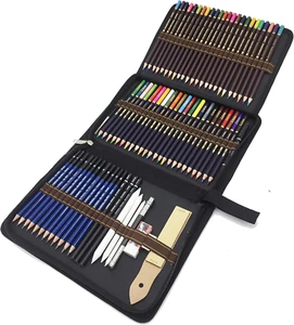 Matite Da Disegno, 72 Matite Da Schizzo E Matite Colorate, per Colorare E Disegn - Foto 1 di 12