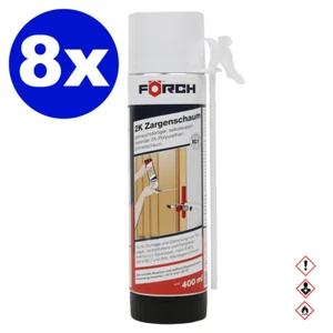 8x Förch 2K 400ml Türschaum Zargenschaum Montageschaum PU Adapterschaum - Picture 1 of 4