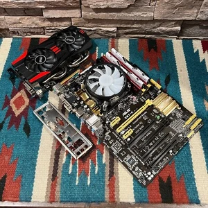ASUS Z87-K ATX Motherboard Combo •i7-4771 •RGB Cooler •24GB RAM •GTX760 TESTED! - Afbeelding 1 van 16