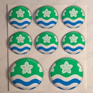 Pegatinas Cumberland Pegatina Bandera Resina Vinilo Relieve Inglaterra UK - Picture 1 of 1