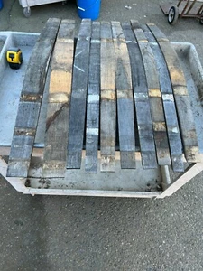 Wine Barrel Staves, Authentic, Reclaimed Oak Wood Lot of 10 - Picture 1 of 8