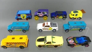 Hot Wheels Matchbox Diecast 1/64 Nickelodeon Spongebob Patrick Bus Vehicles Lot - Picture 1 of 7