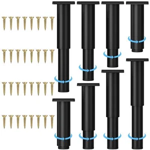 Metal Adjustable Furniture Legs 5.12-9.45 inch, Sofa Legs Cabinet Legs Adjust... - Picture 1 of 8